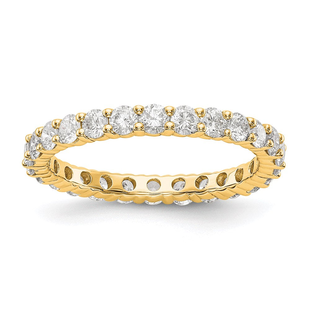 1.50 Ct. Natural Diamond Womens Eternity Wedding Band Ring in 14k Yellow Gold
