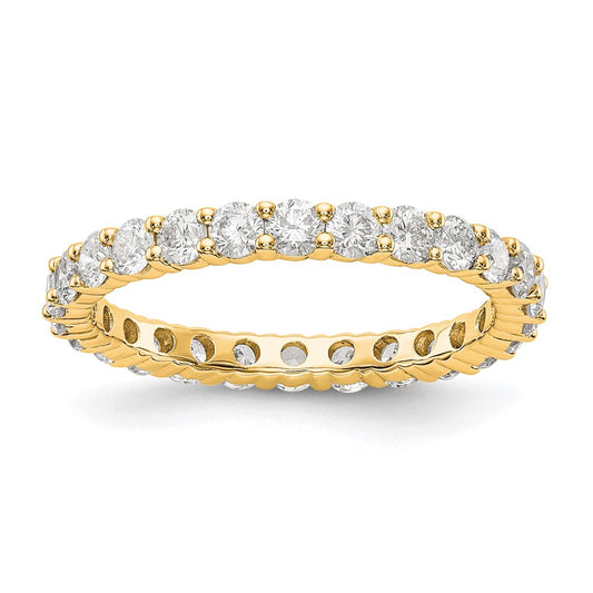 1.50 Ct. Natural Diamond Womens Eternity Wedding Band Ring in 14k Yellow Gold