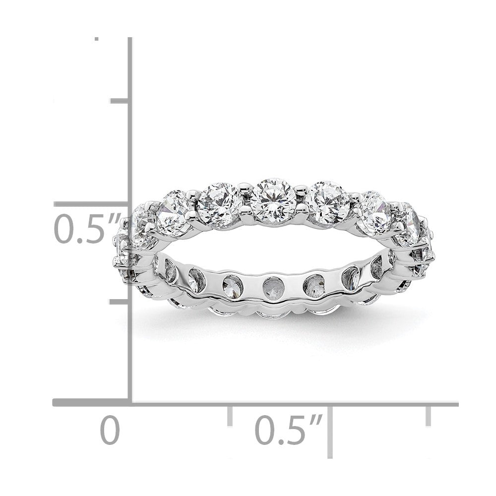 2.0 Ct. Natural Diamond Womens Eternity Anniversary Wedding Band Ring in 14k White Gold
