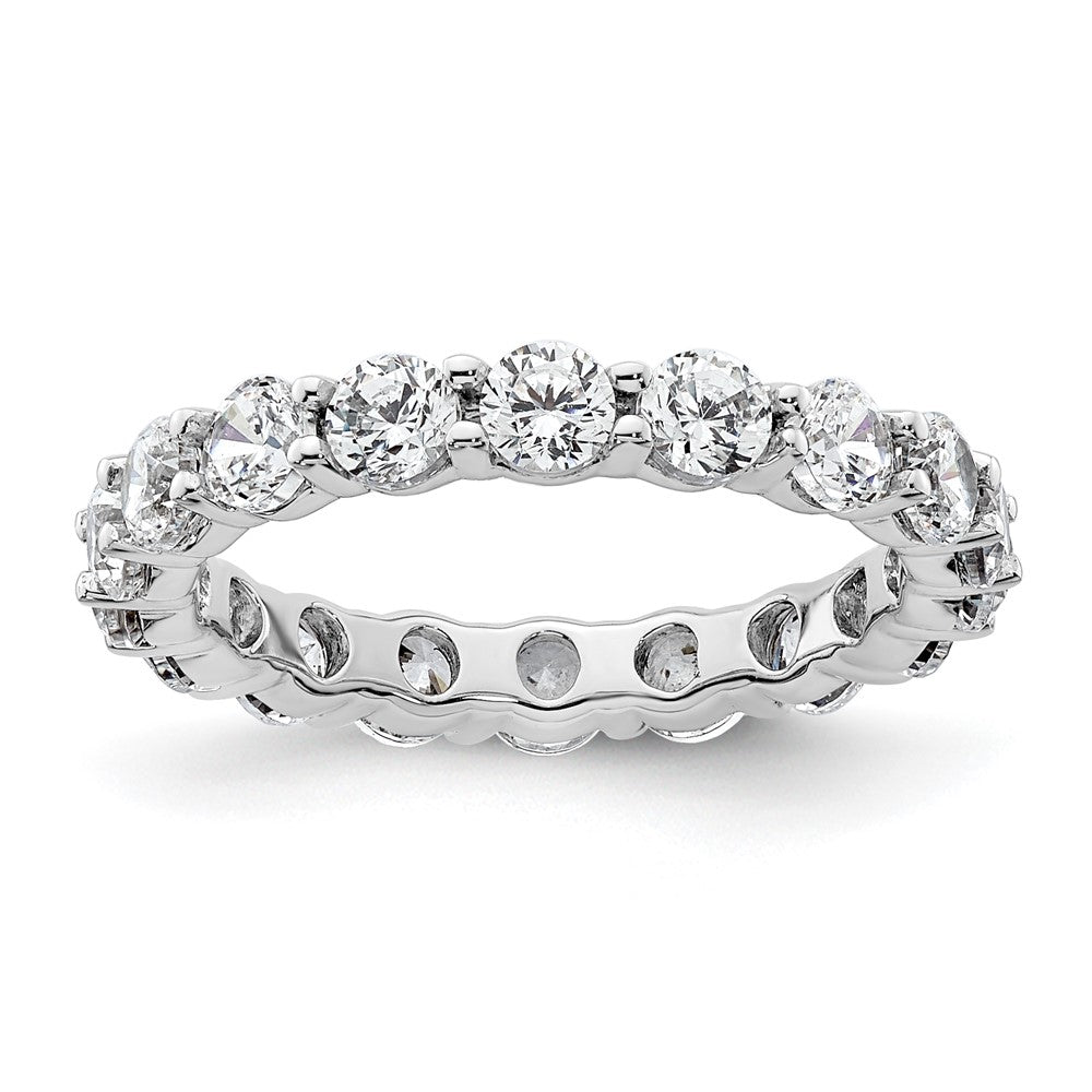 2.0 Ct. Natural Diamond Womens Eternity Anniversary Wedding Band Ring in 14k White Gold