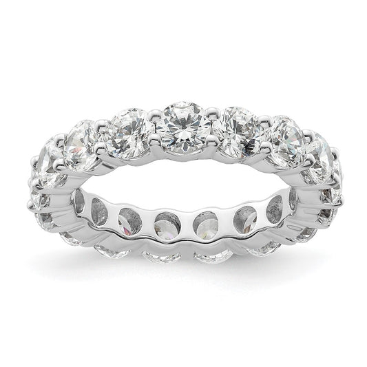 3.0 Ct. Natural Diamond Womens Eternity Anniversary Wedding Band Ring in 14k White Gold