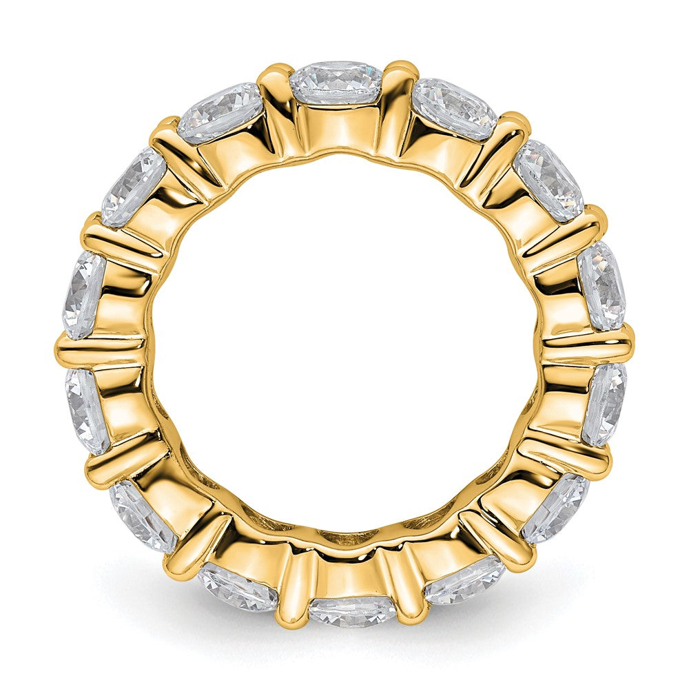 4.0 Ct. Natural Diamond Womens Eternity Anniversary Wedding Band Ring in 14k Yellow Gold