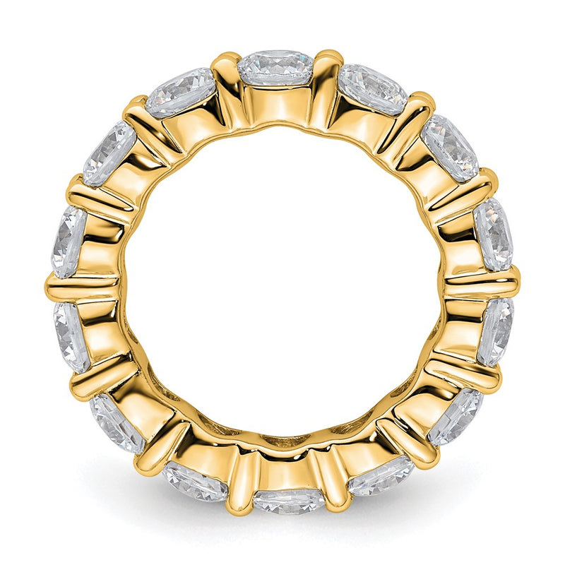 4.0 Ct. Natural Diamond Womens Eternity Anniversary Wedding Band Ring in 14k Yellow Gold