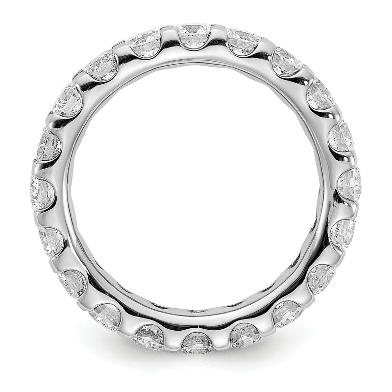 Solid Real 14K White Gold SI2-I1(H/I) UPRG Eternity Wedding Band Ring