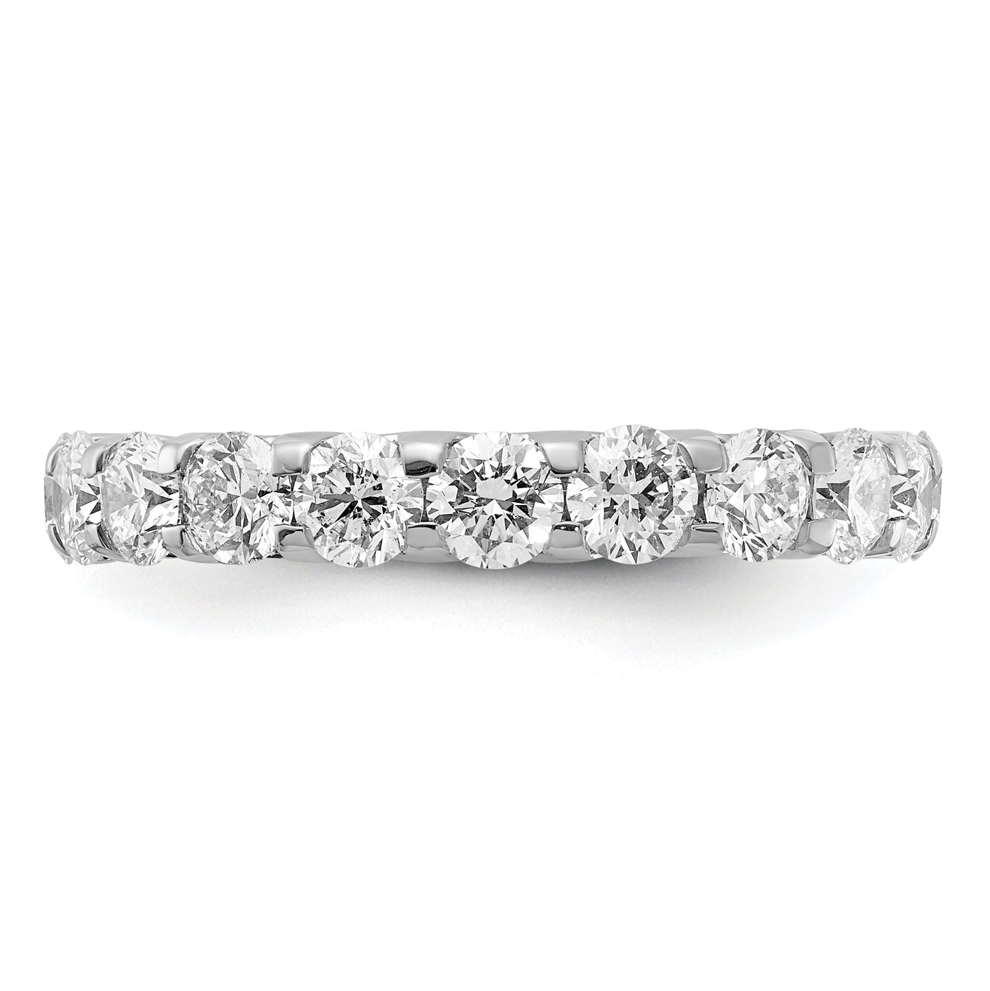 Solid Real 14K White Gold SI2-I1(H/I) UPRG Eternity Wedding Band Ring