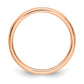 Solid Real 14k Rose Gold 1/10CT Polished Bezel Set CZ Eternity Wedding Band Ring