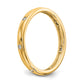 Solid Real 14k 1/10CT Polished Bezel Set CZ Eternity Wedding Band Ring