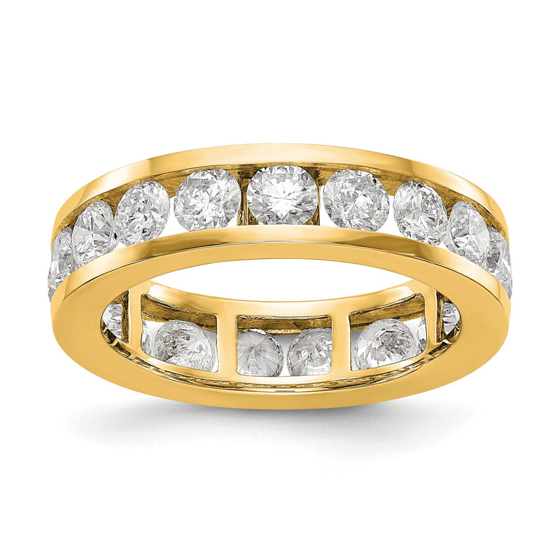 3 Ct. Natural Diamond Womens Eternity Wedding Band Ring in 14k Yellow Gold