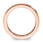 Solid Real 14k Rose Gold Polished 2ct Princess Channel Set CZ Eternity Wedding Band Ring