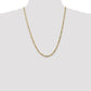 14K Yellow Gold 24 inch 4mm Flat Figaro with Lobster Clasp Chain Necklace