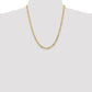 14K Yellow Gold 22 inch 4.75mm Flat Figaro with Lobster Clasp Chain Necklace