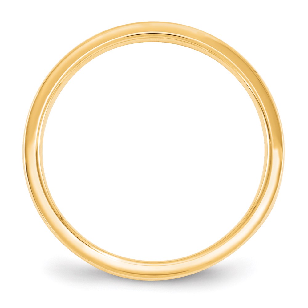 Solid 18K Yellow Gold 2.5mm Standard Flat Comfort Fit Men's/Women's Wedding Band Ring Size 13.5