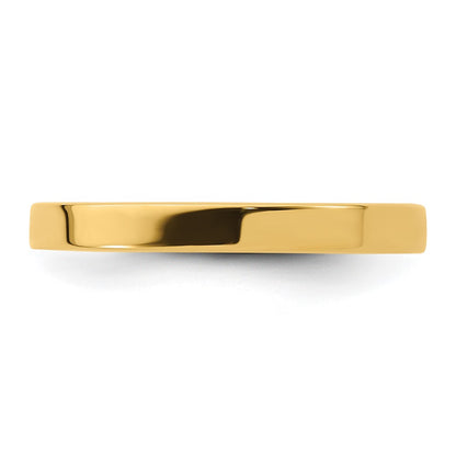 Solid 14K Yellow Gold 2.5mm Standard Flat Comfort Fit Men's/Women's Wedding Band Ring Size 11.5