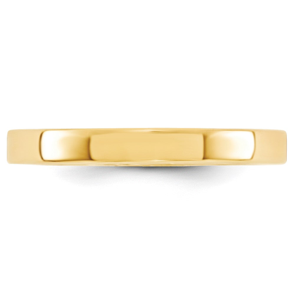 Solid 18K Yellow Gold 3mm Standard Flat Comfort Fit Men's/Women's Wedding Band Ring Size 10.5