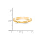 Solid 18K Yellow Gold 3mm Standard Flat Comfort Fit Men's/Women's Wedding Band Ring Size 14