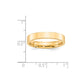Solid 18K Yellow Gold 4mm Standard Flat Comfort Fit Men's/Women's Wedding Band Ring Size 11.5