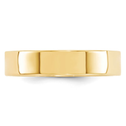 Solid 18K Yellow Gold 5mm Standard Flat Comfort Fit Men's/Women's Wedding Band Ring Size 9