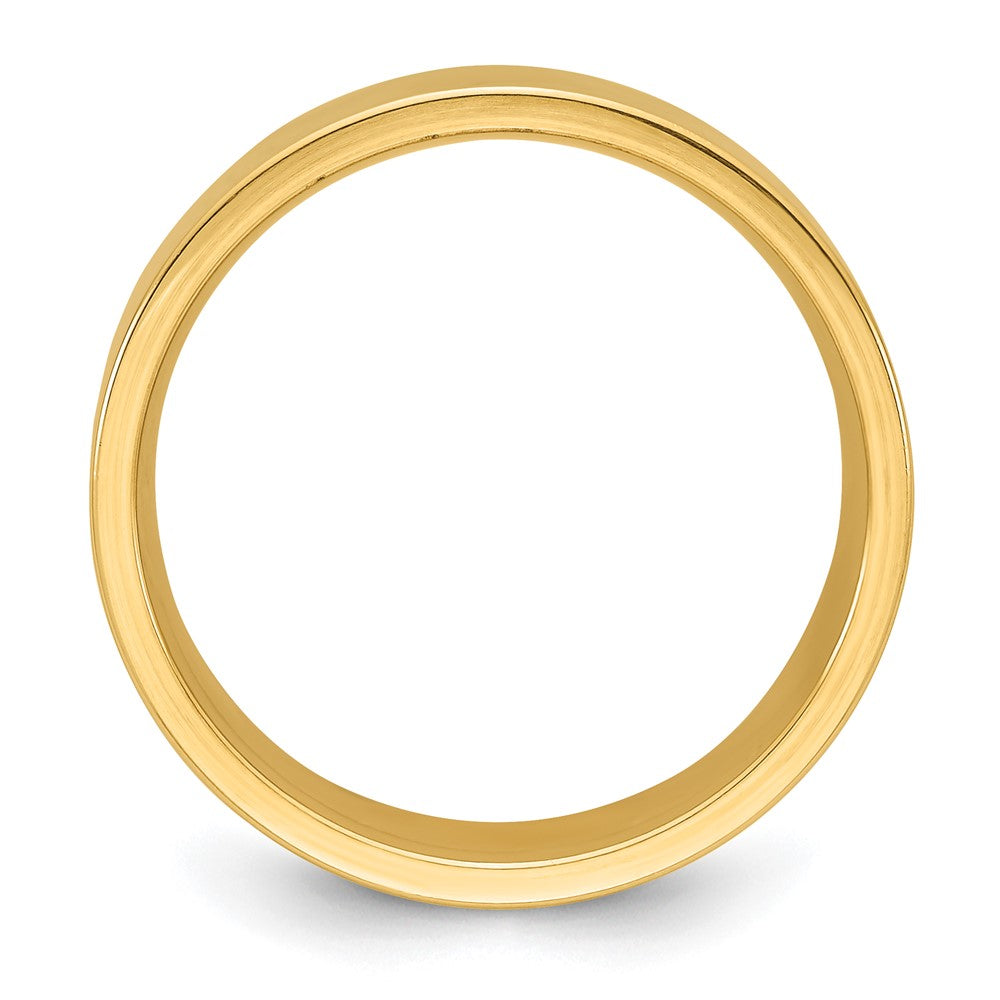 Solid 14K Yellow Gold 8mm Standard Flat Comfort Fit Men's/Women's Wedding Band Ring Size 9