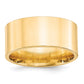 Solid 18K Yellow Gold 10mm Standard Flat Comfort Fit Men's/Women's Wedding Band Ring Size 7.5