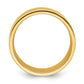 Solid 14K Yellow Gold 12mm Standard Flat Comfort Fit Men's/Women's Wedding Band Ring Size 11.5