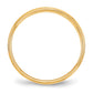 Solid 18K Yellow Gold 4mm Flat with Step Edge Men's/Women's Wedding Band Ring Size 13.5