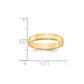 Solid 18K Yellow Gold 4mm Flat with Step Edge Men's/Women's Wedding Band Ring Size 8