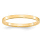 Solid 18K Yellow Gold 2mm Light Weight Flat Men's/Women's Wedding Band Ring Size 10.5