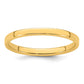 Solid 14K Yellow Gold 2mm Light Weight Flat Men's/Women's Wedding Band Ring Size 4.5