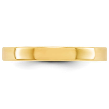 Solid 18K Yellow Gold 3mm Light Weight Flat Men's/Women's Wedding Band Ring Size 12.5