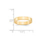 Solid 18K Yellow Gold 4mm Light Weight Flat Men's/Women's Wedding Band Ring Size 4