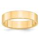 Solid 18K Yellow Gold 5mm Light Weight Flat Men's/Women's Wedding Band Ring Size 4.5