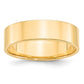 Solid 18K Yellow Gold 6mm Light Weight Flat Men's/Women's Wedding Band Ring Size 7