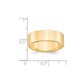 Solid 18K Yellow Gold 7mm Light Weight Flat Men's/Women's Wedding Band Ring Size 8