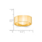 Solid 18K Yellow Gold 8mm Light Weight Flat Men's/Women's Wedding Band Ring Size 6.5