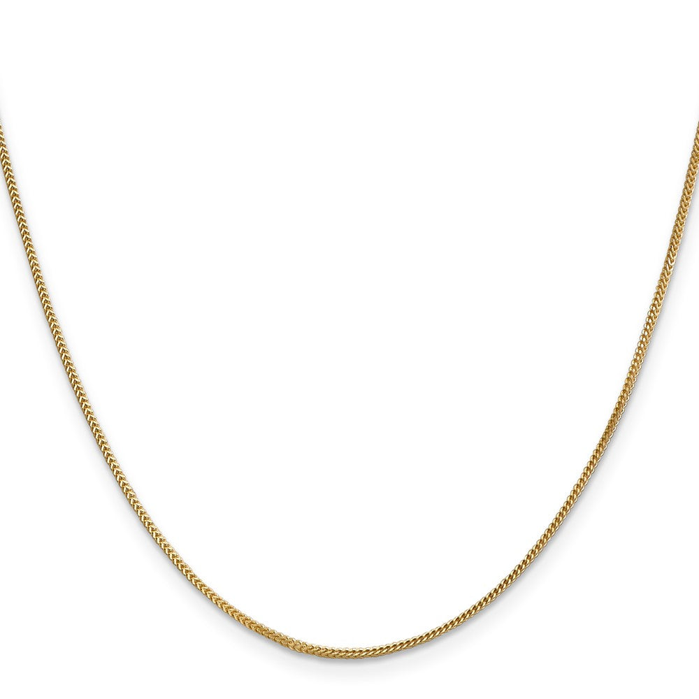 14K Yellow Gold 18 inch .9mm Franco with Lobster Clasp Chain Necklace