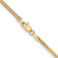 14K Yellow Gold 18 inch 1.5mm Franco with Lobster Clasp Chain Necklace
