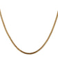 14K Yellow Gold 18 inch 2.5mm Franco with Lobster Clasp Chain Necklace