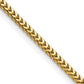14K Yellow Gold 16 inch 2.5mm Franco with Lobster Clasp Chain Necklace