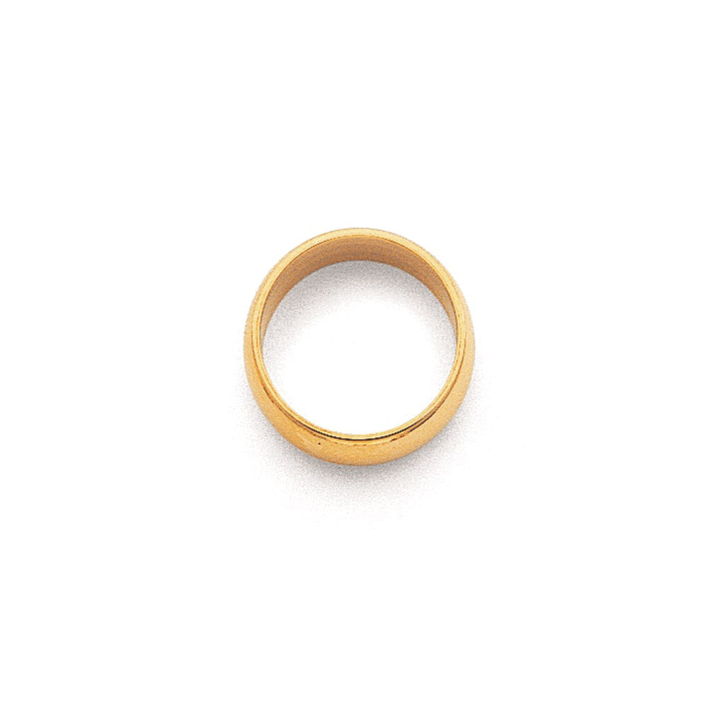 Solid 18K Yellow Gold 2mm Half Round Men's/Women's Wedding Band Ring Size 10