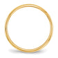 Solid 18K Yellow Gold 2mm Half-Round Wedding Men's/Women's Wedding Band Ring Size 7.5