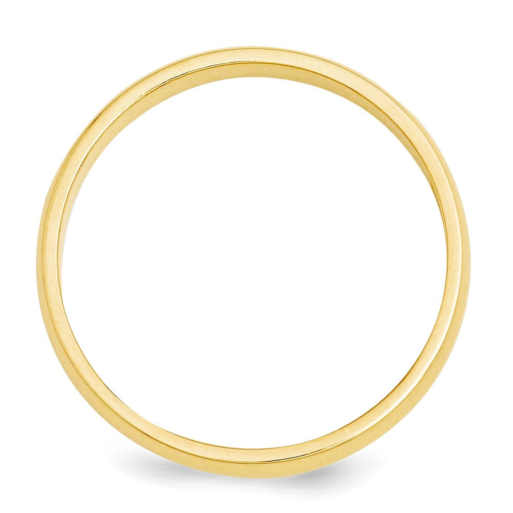 Solid 18K Yellow Gold 3mm Half-Round Wedding Men's/Women's Wedding Band Ring Size 9.5