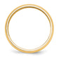 Solid 18K Yellow Gold 5mm Half-Round Wedding Men's/Women's Wedding Band Ring Size 8