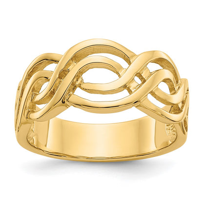 14K Yellow Gold Infinity Ring