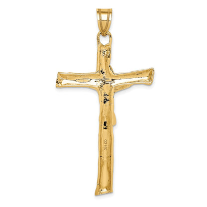 14k Yellow Gold Crucifix Pendant