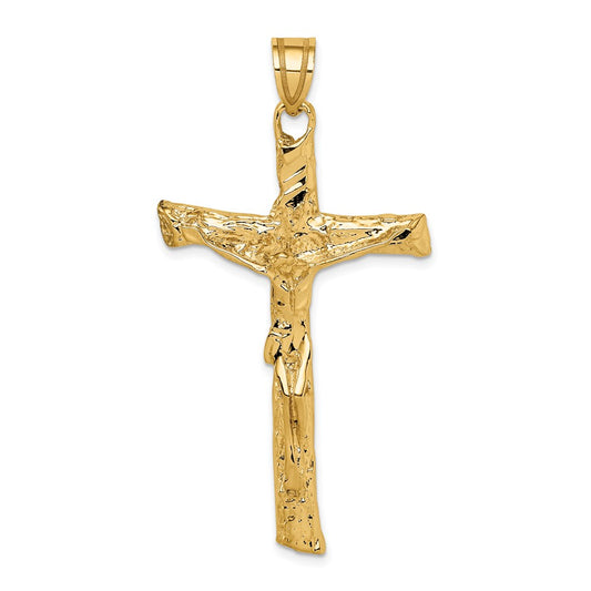 14k Yellow Gold Crucifix Pendant