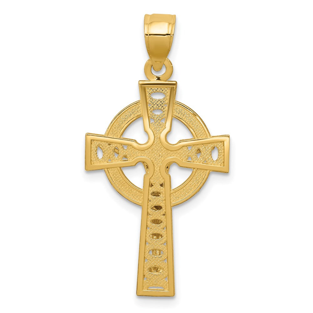 14k Two-tone Gold Iona Crucifix Pendant