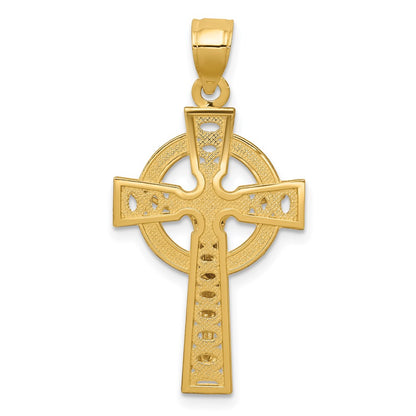 14k Two-tone Gold Iona Crucifix Pendant