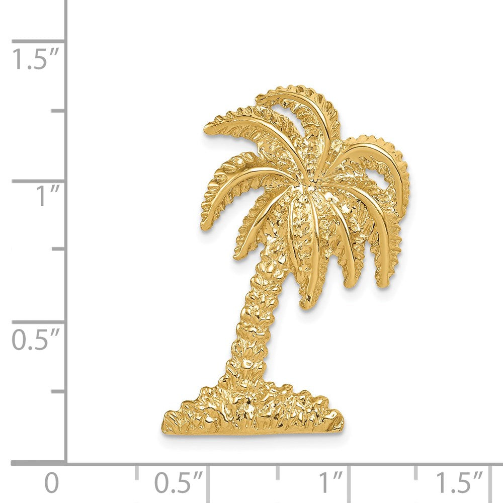 14k Yellow Gold Palm Tree Slide