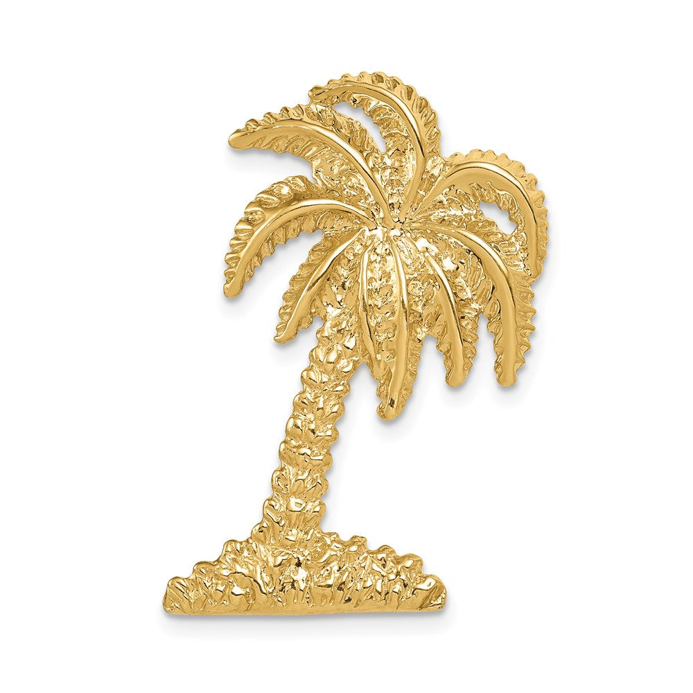 14k Yellow Gold Palm Tree Slide