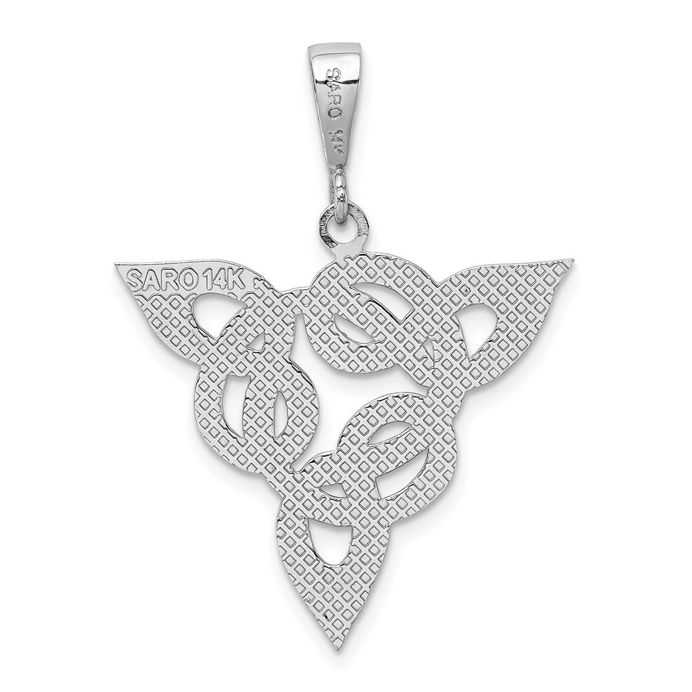 14k White Gold Trinity Pendant